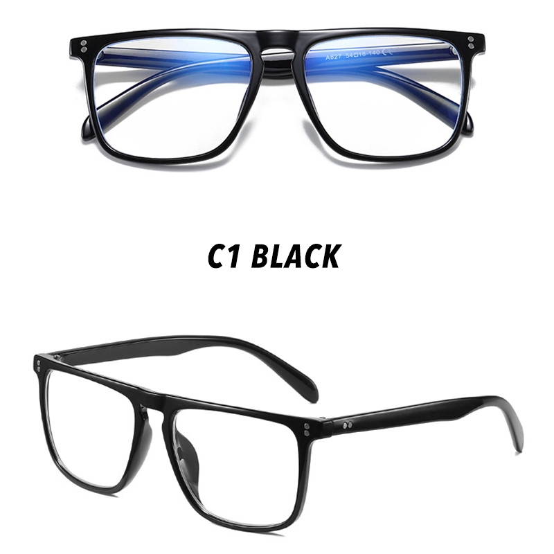 Kính râm gọng vuông chống ánh sáng xanh phong cách thời trang cho nam