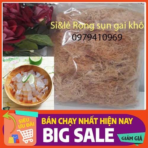 {Deal Sốc} Rong Sụn Gai Khô nấu chè hoặc làm Rau câu nấu thạch 100gr