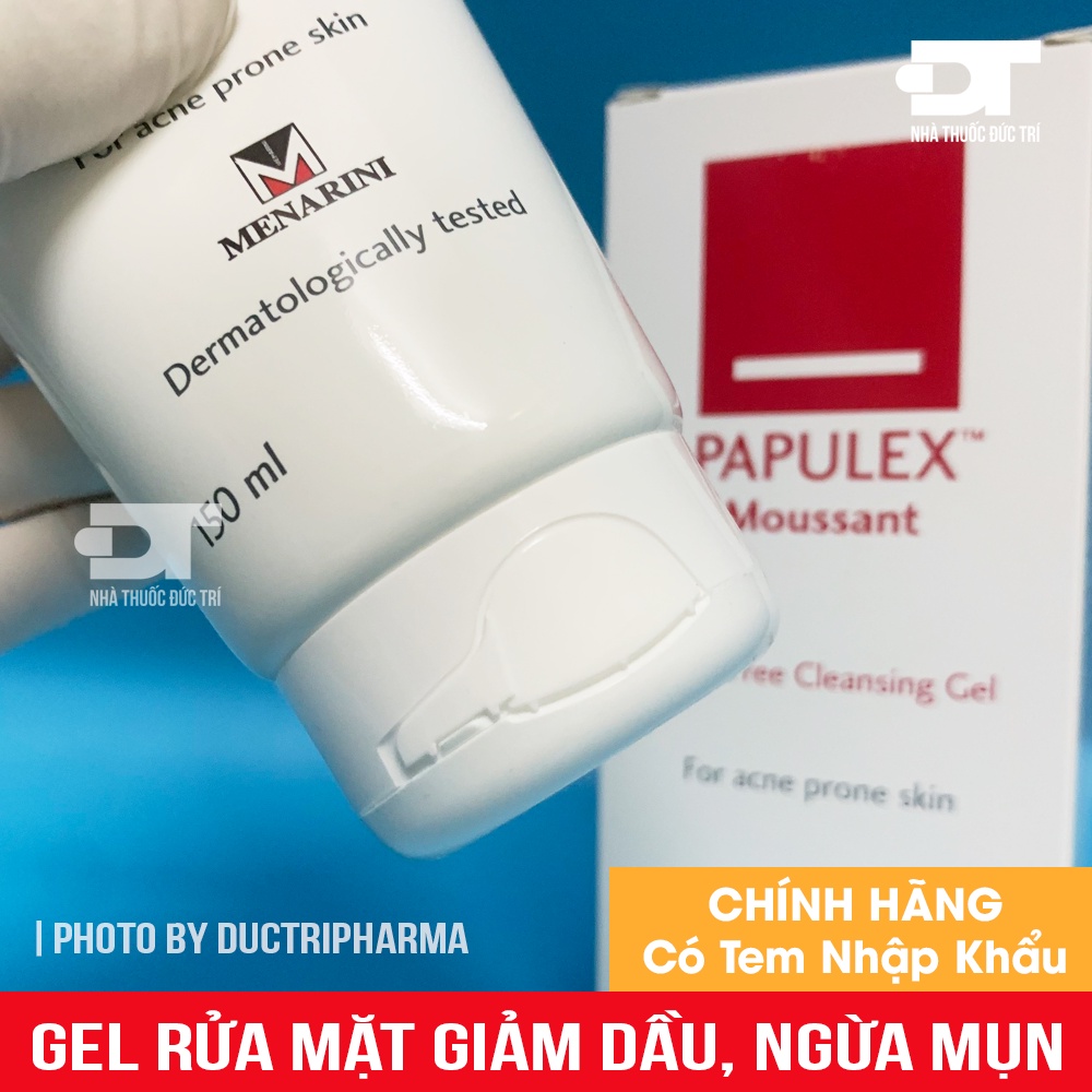 Sữa rửa mặt ngăn dầu giảm mụn PAPULEX MOUSSANT GEL 150ml