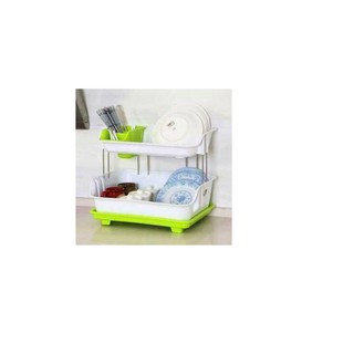 Kệ úp bát 2 tầng có khay hứng nước