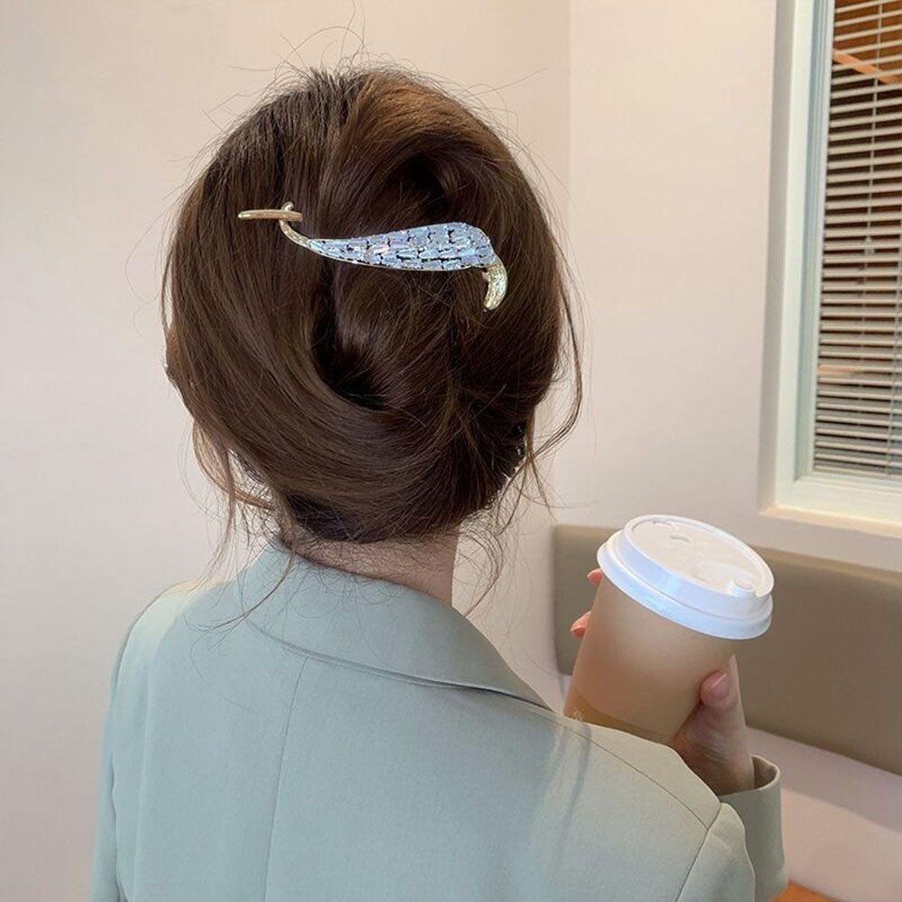 Kẹp Tóc Đuôi Ngựa VANES1 Thiết Kế Đơn Giản Phong Cách Vintage Cho Nữ Giá Đỡ