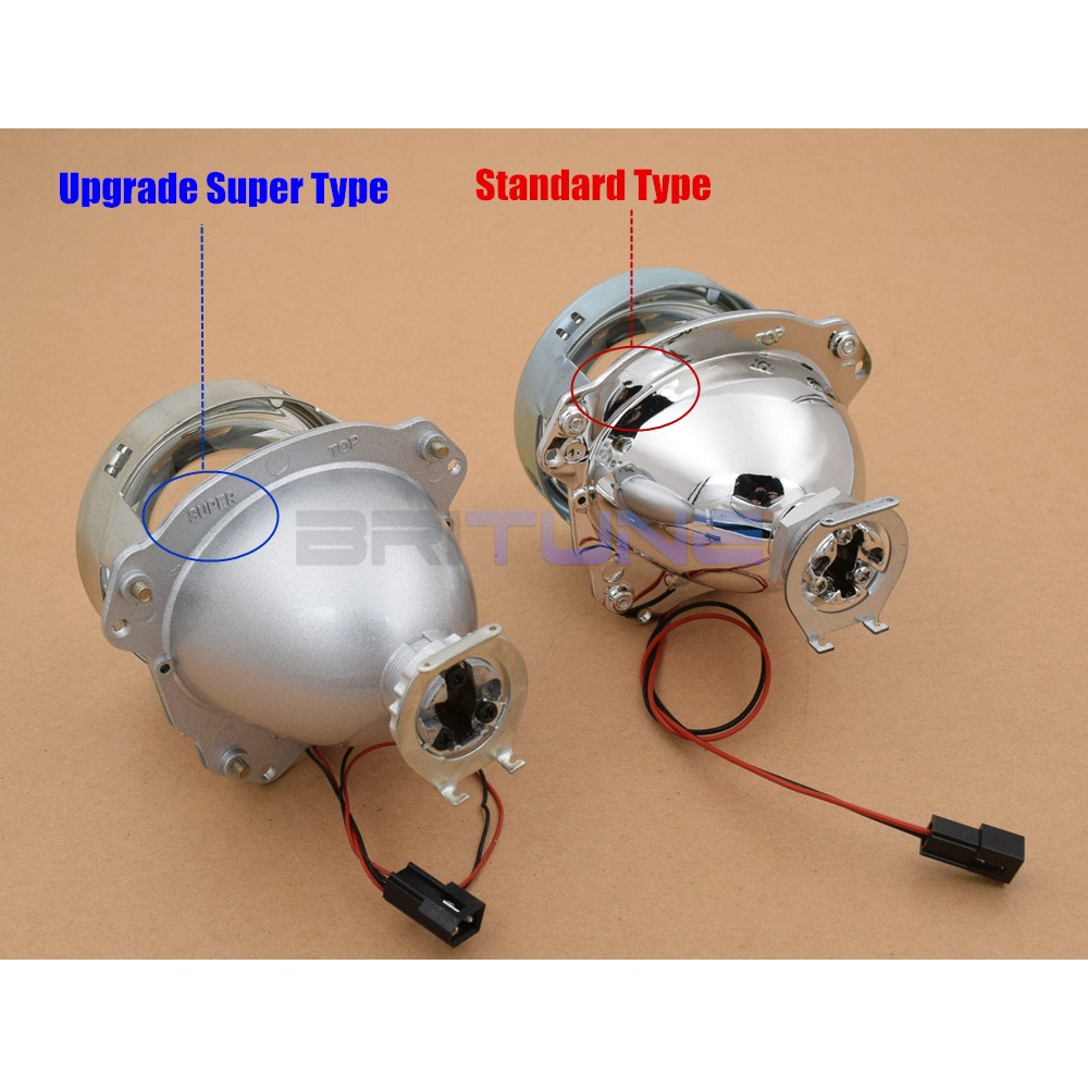 Đèn Pha LED H7 H4 Bi-xenon 3.0 inch H1 HID Bằng Kim Loại Thông Dụng Cho Xe Hơi / Xe Máy