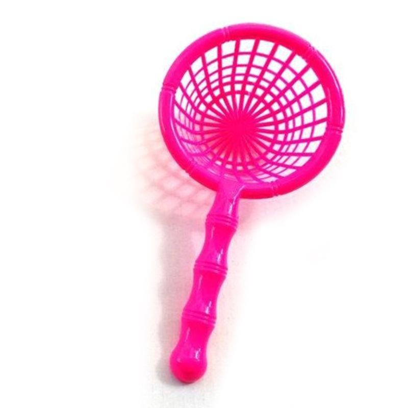 Vợt Lưới Bắt Cá Bằng Nhựa 16.5cm Có Tay Cầm Tiện Dụng Cho Bé Màu Sắc