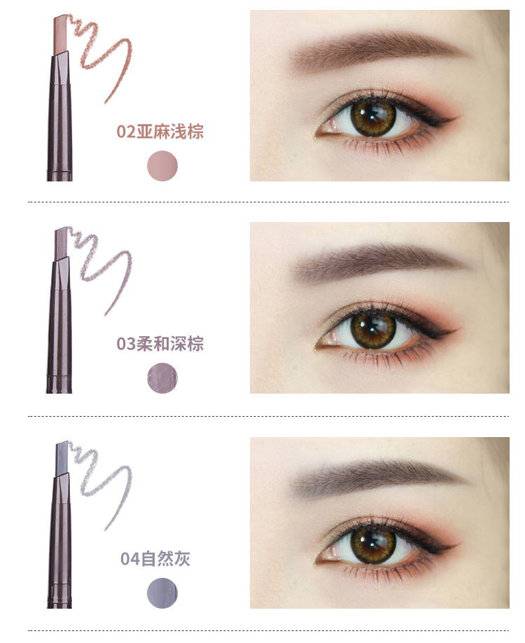 (Hàng Mới Về) Bút Chì Vẽ Lông Mày Hai Đầu Không Thấm Nước Chống Nhòe Lâu Trôi | BigBuy360 - bigbuy360.vn