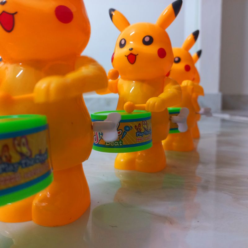 Đồ chơi cho bé gõ trống vặn cót vui nhộn dàn đồng diễn gõ trống