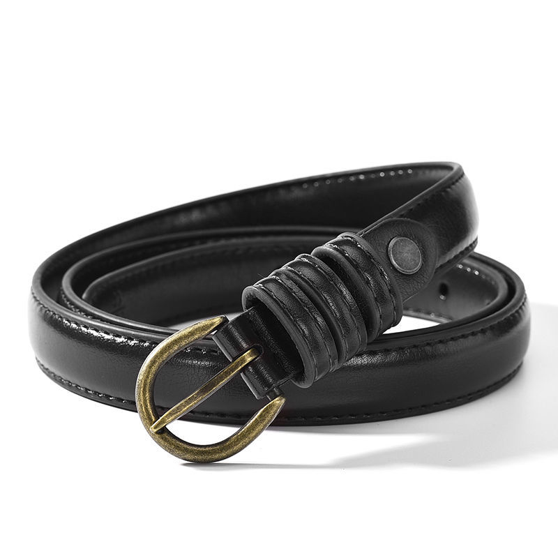 Thắt Lưng Nữ Màu Tối Phong Cách Hàn Quốc