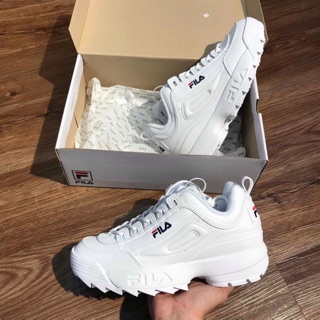 ( ẢNH THẬT) Giày F I L A Disruptor 2 white