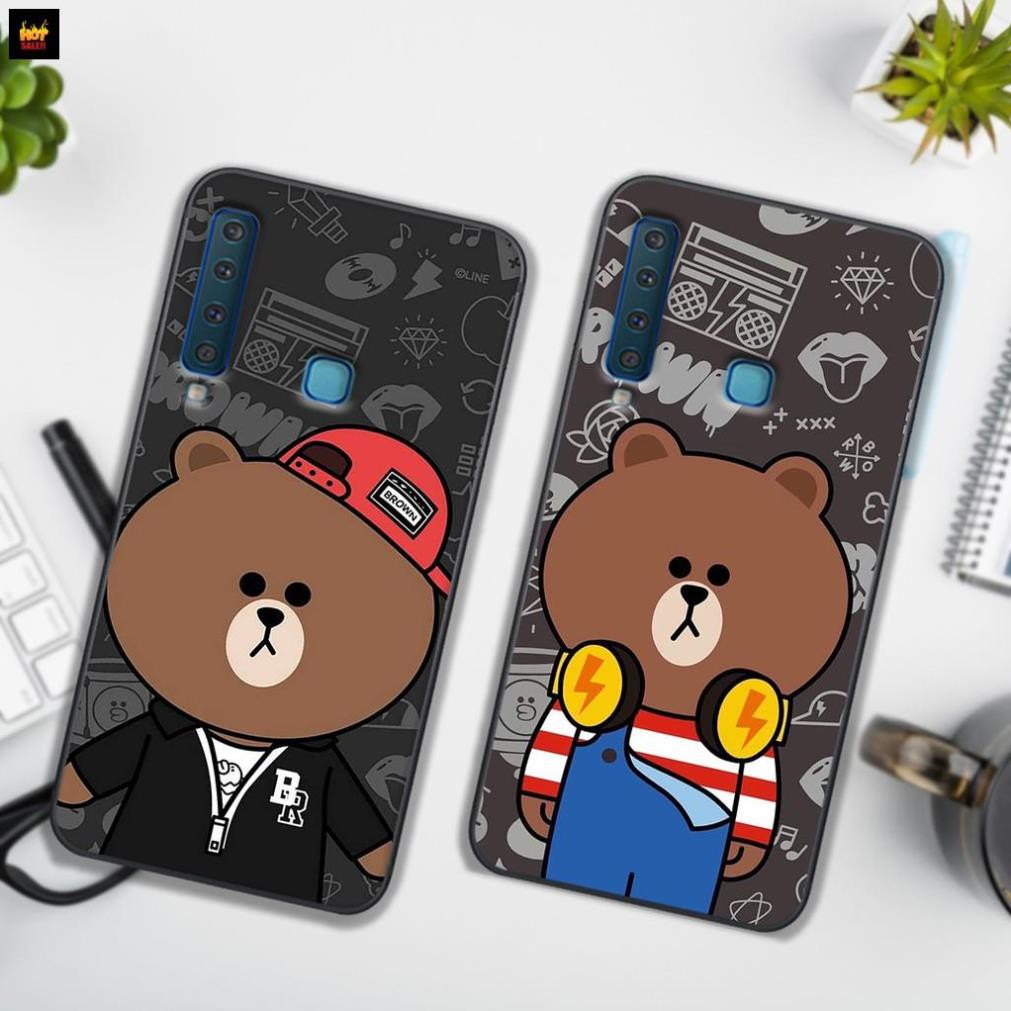Ốp lưng điện thoại Samsung Galaxy A7 2018 - A9 2018 in hình gấu brown bear- Doremistorevn hot