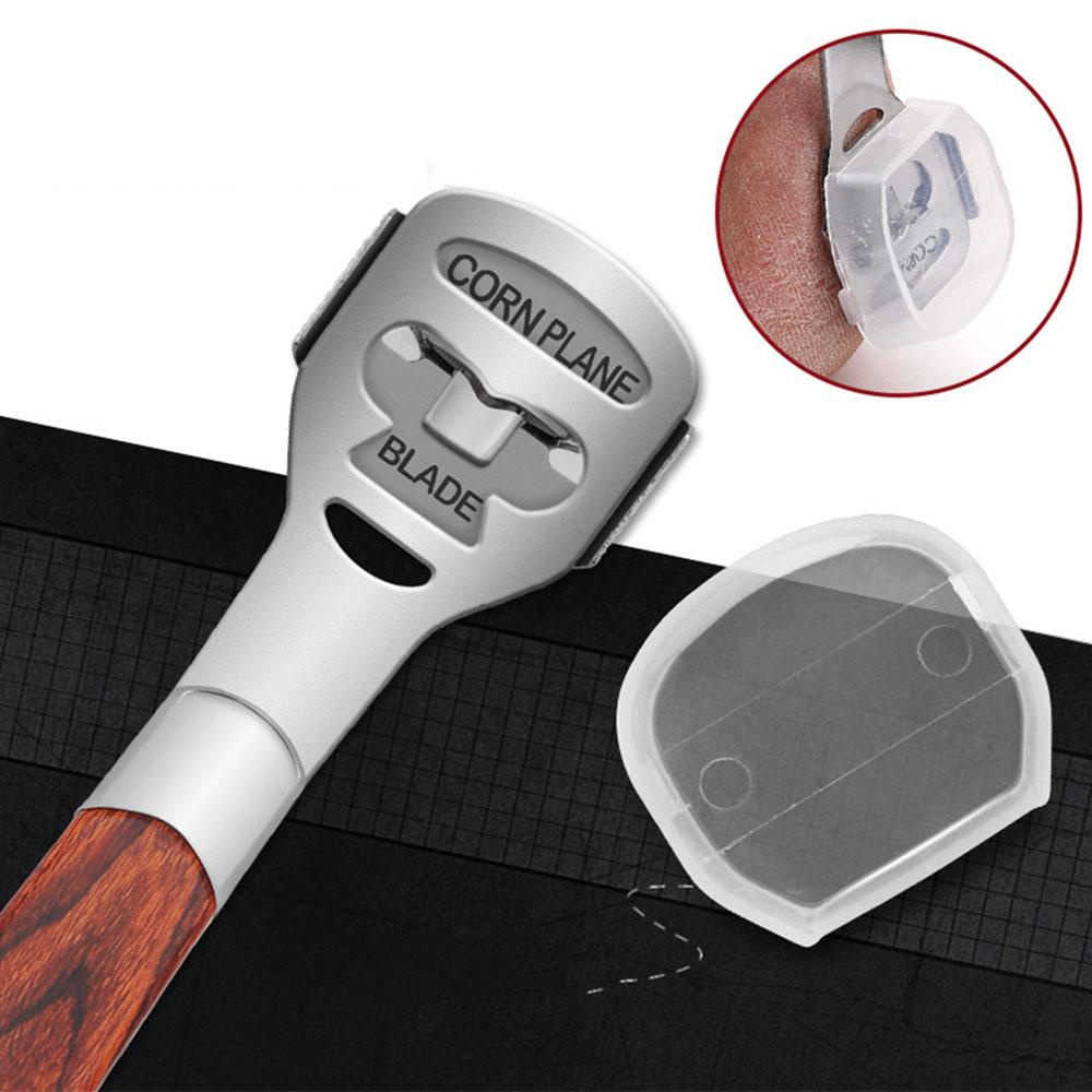 MIQUEL Bộ Dụng Cụ Mài Cạo Da Chết Chăm Sóc Bàn Chân Tay Cầm Bằng Gỗ