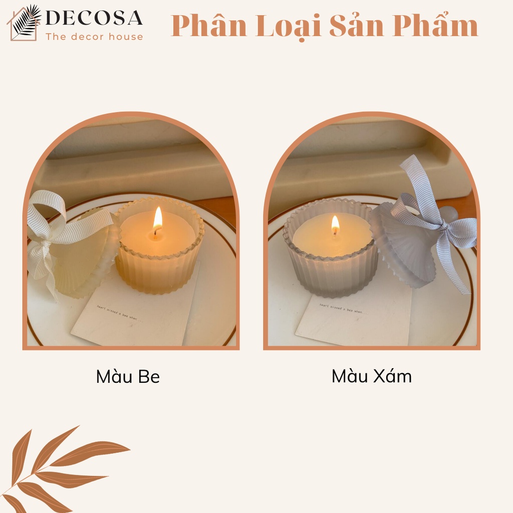 Nến thơm thư giãn trang trí nhà cửa DECOSA