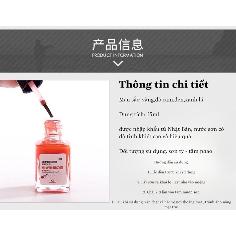 Sơn tăm phao câu đài - nhiều màu sắc rõ nét