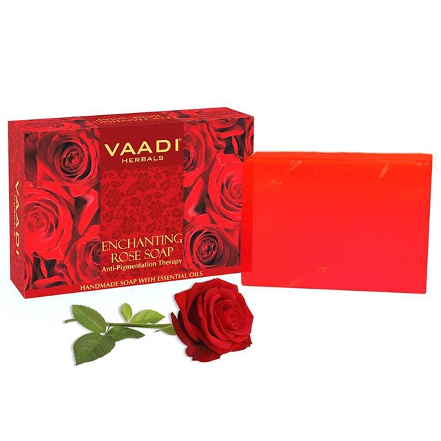 Xà Phòng Hoa Hồng Vaadi Enchanting Rose Soap Trắng Da, Mờ Sạm Nám, Se Khít Lỗ Chân Lông 75gr