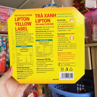 Trà túi lọc LIPTON 30 túi 52,5 gram