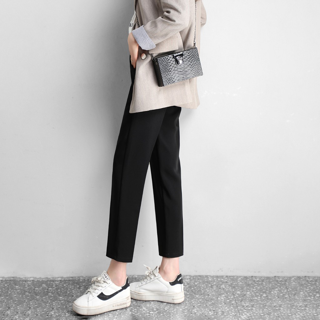 [QUÀ TẶNG LÀ DÂY BUỘC TÓC BẠN NHÉ] Quần Baggy nữ lưng cao 𝐁𝐀𝐒𝐈𝐂 Style Hàn Quốc - Form mặc đứng - Dễ phối dồ | BigBuy360 - bigbuy360.vn