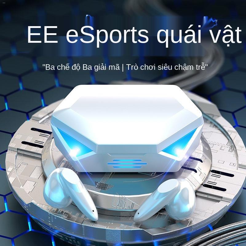 ✆Tai nghe chơi game không dây Bluetooth E-sports 5.2 bán trong tai, đeo lâu, đau có cảm giác bị trễ khi ăn gà