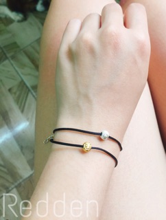 SỢI CHỈ ĐỎ/ĐEN CHARM BẠC/MẠ VÀNG