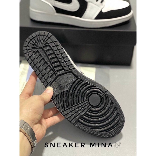 Giày jordan trắng đen cao cổ 11  ❤️   thể thao nam nữ sneaker jd1 tặng kèm dây full box