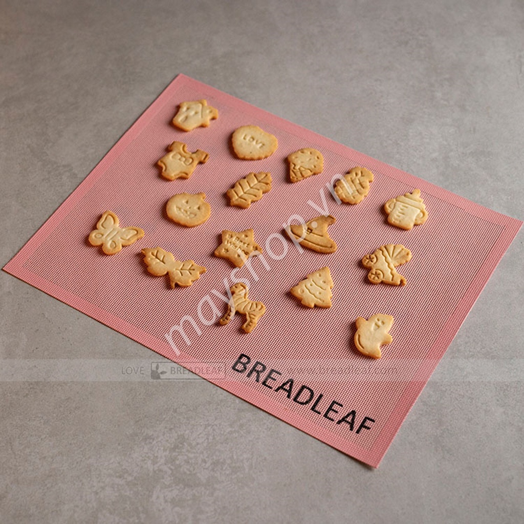 Tấm lót nướng bánh quy Breadleaf màu hồng  . BLVN-080
