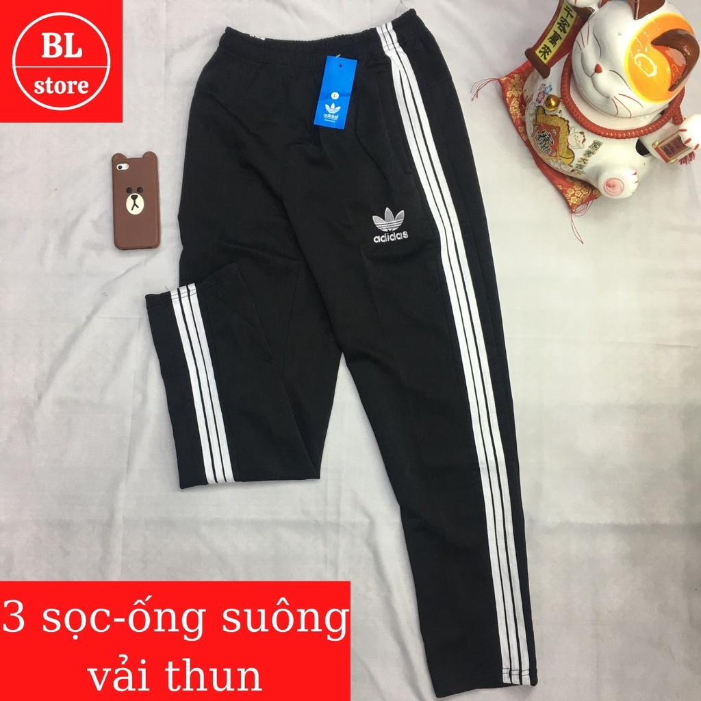 Quần thể thao nam dài 3 sọc, quần jogger nỉ cao cấp đẹp