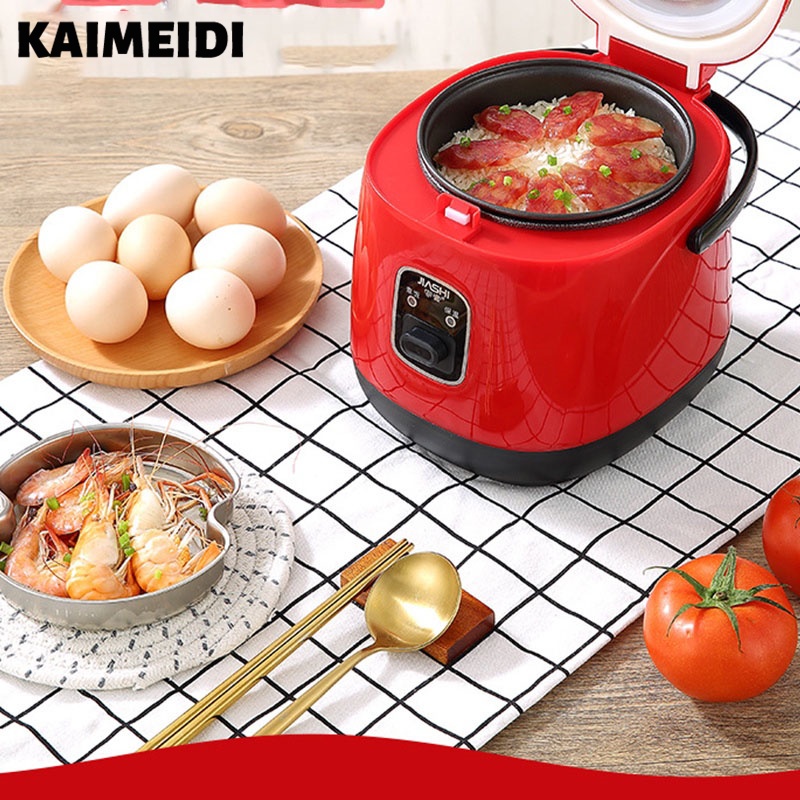 Nồi cơm điện KAIMEIDI nấu ăn đa năng kích thước nhỏ 1.2L tiện lợi dành cho nhà bếp ký túc xá
