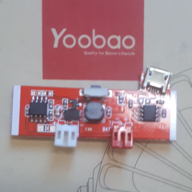 Mạch thay thế quạt kẹp YooBao F04, Funlab F03- hàng chuẩn