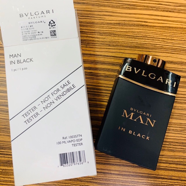 Nước hoa nam Tester BVLGARI MAN IN BLACK EDP 100 mL