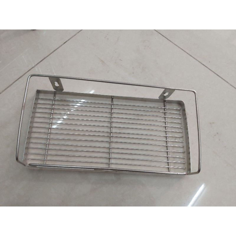 Kệ gia vị inox 1 tầng treo tường (ba loại kích thước)