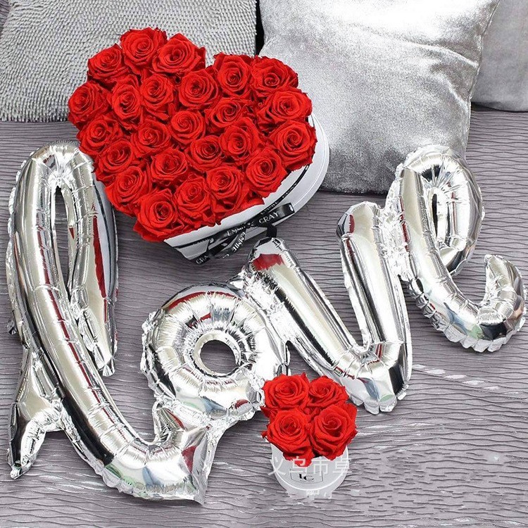 Bong Bóng Lõi Nhôm Hình Chữ love 36 inch Dùng Trang Trí Tiệc