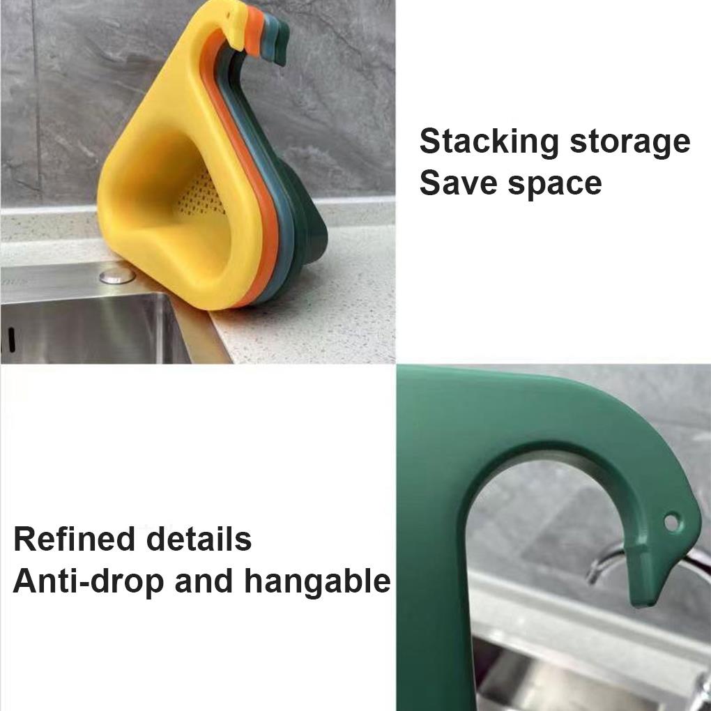Giá Đỡ Đựng Mút Rửa Chén / Đồ Dùng Ráo Nước Bằng Nhựa Gắn Bồn Rửa Nhà Bếp Tiện Dụng ff86