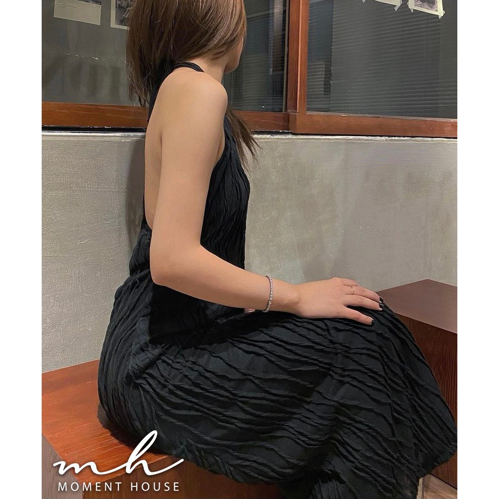 ĐẦM MAXI YẾM [MOMENT HOUSE], vải thun gân sóng, có lót, váy hàng thiết kế ,freesize | BigBuy360 - bigbuy360.vn