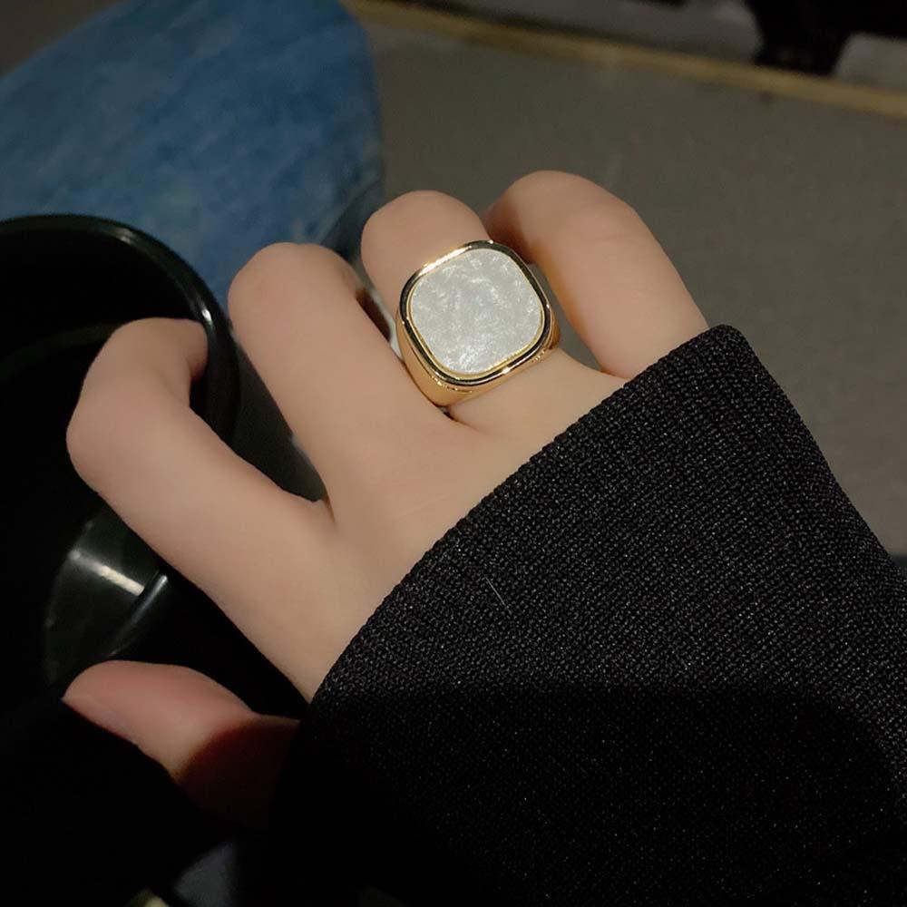 Nhẫn Thời Trang Kiểu Hình Học Đơn Giản Cho Nữ