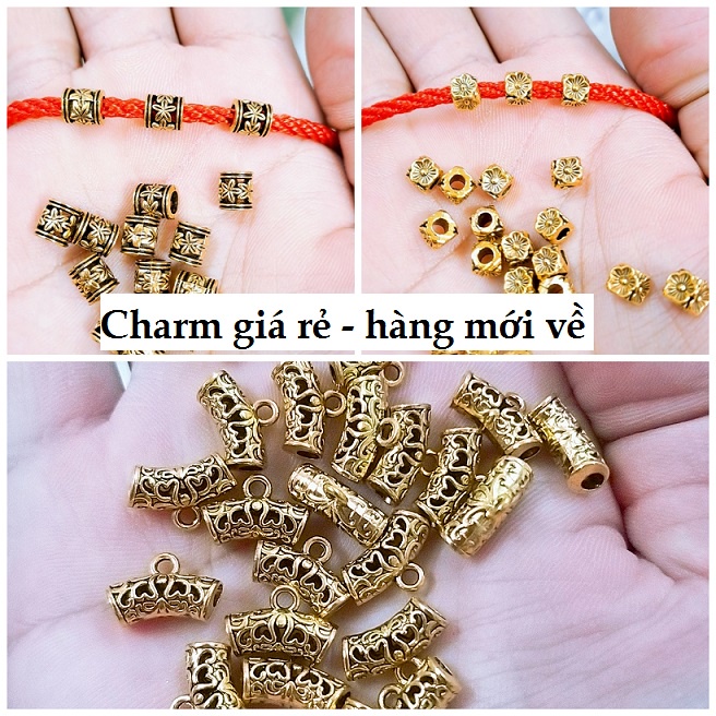 Charm màu vàng giá rẻ - hàng mới về : 50 gram = 25k / 1 gói
