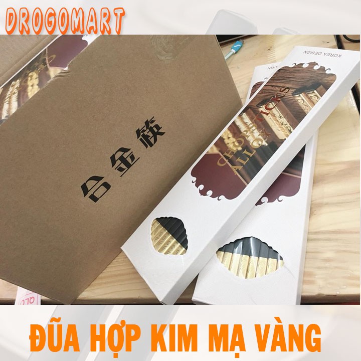 BỘ 10 ĐÔI ĐŨA HỢP KIM MẠ VÀNG SANG TRỌNG