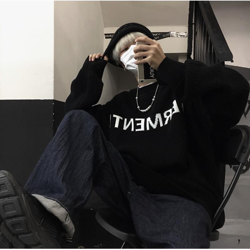 Áo Nỉ Tay Dài In Chữ Thời Trang Hàn Quốc