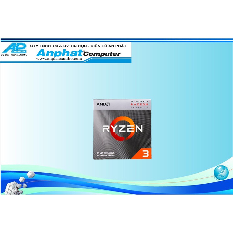 CPU AMD Ryzen 3 3200G Hàng Box Chính Hãng(có sẵn Fan Zin) - Bảo hành 36 tháng