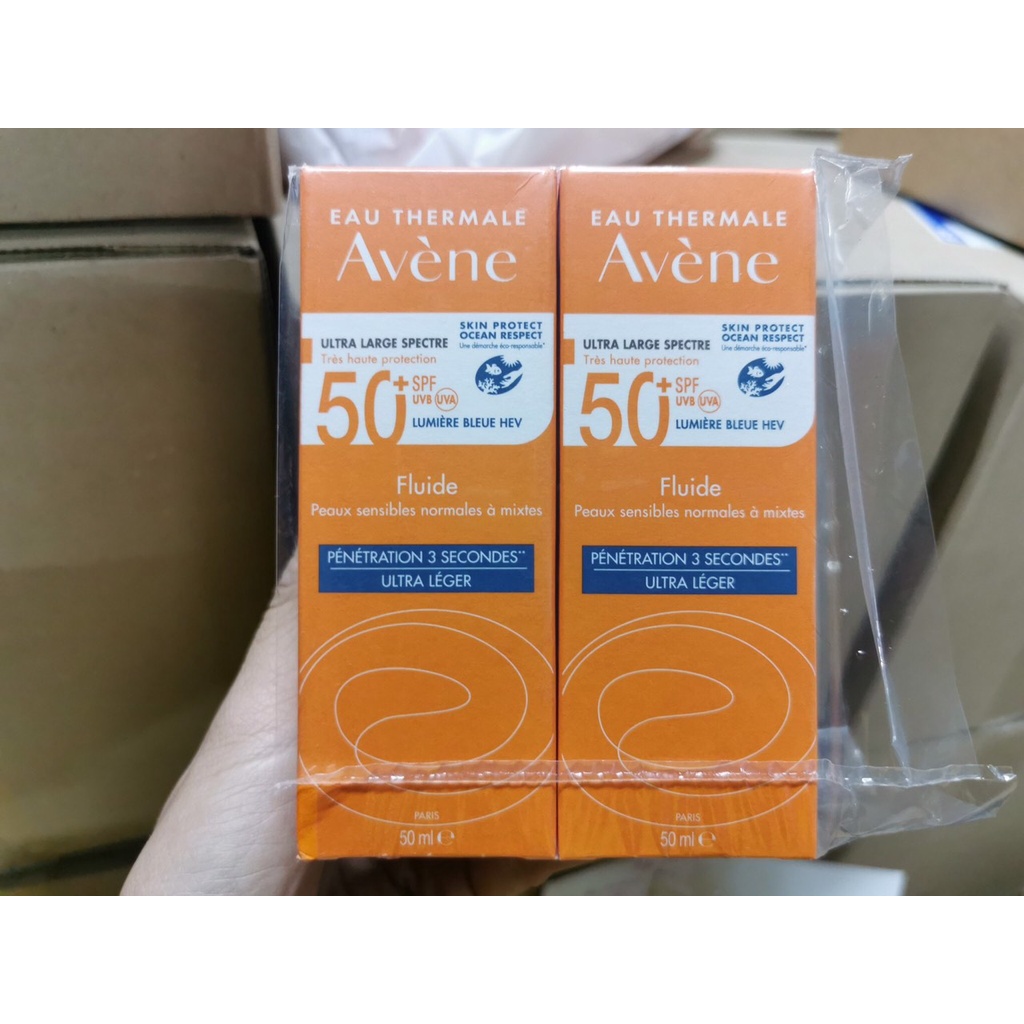 Kem Chống Nắng Avene Dry Touch Fluide SPF50+ 50ml  Avene Mattifying Cleanance SPF50+ 50ml (Mẫu Mới)