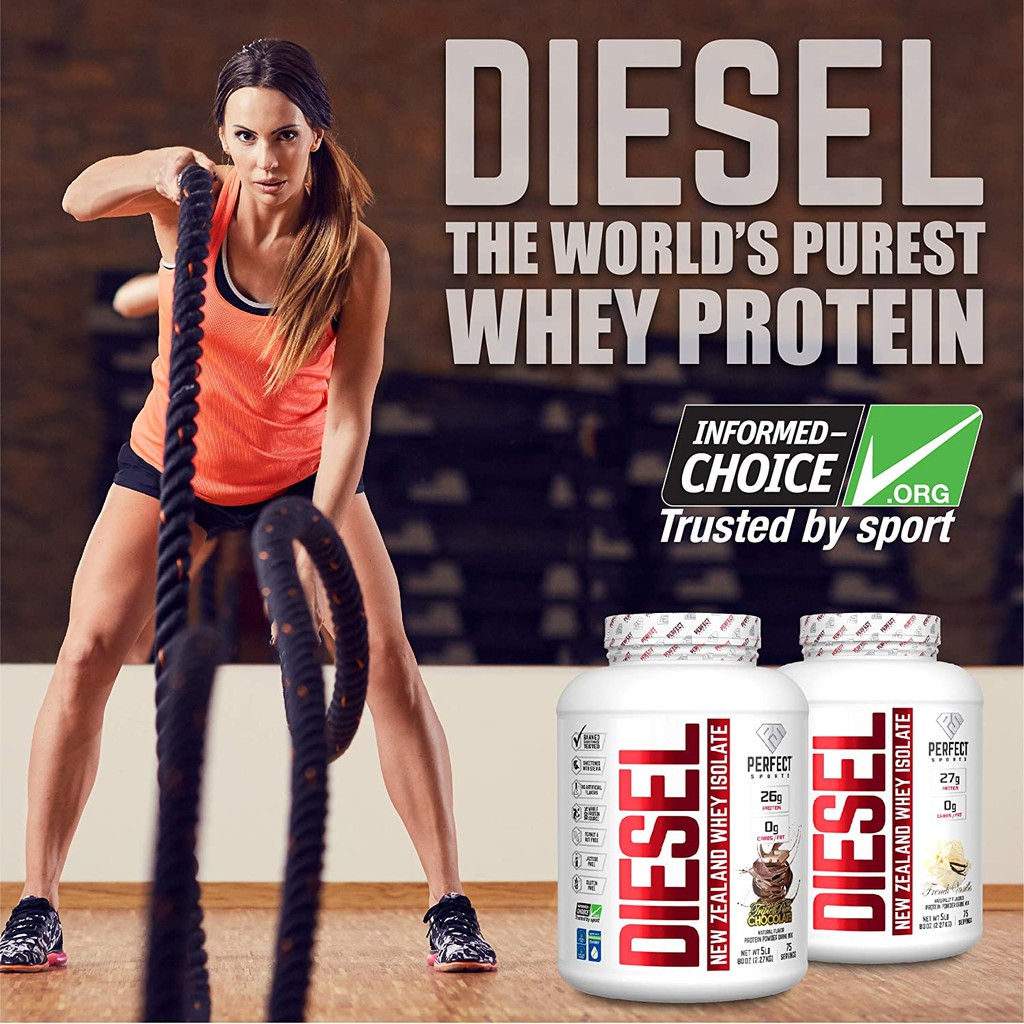 DIESEL NEW ZEALAND WHEY PROTEIN ISOLATE 5LBS - SỮA TĂNG CƠ SIÊU TINH KHIẾT PERFECT SPORTS