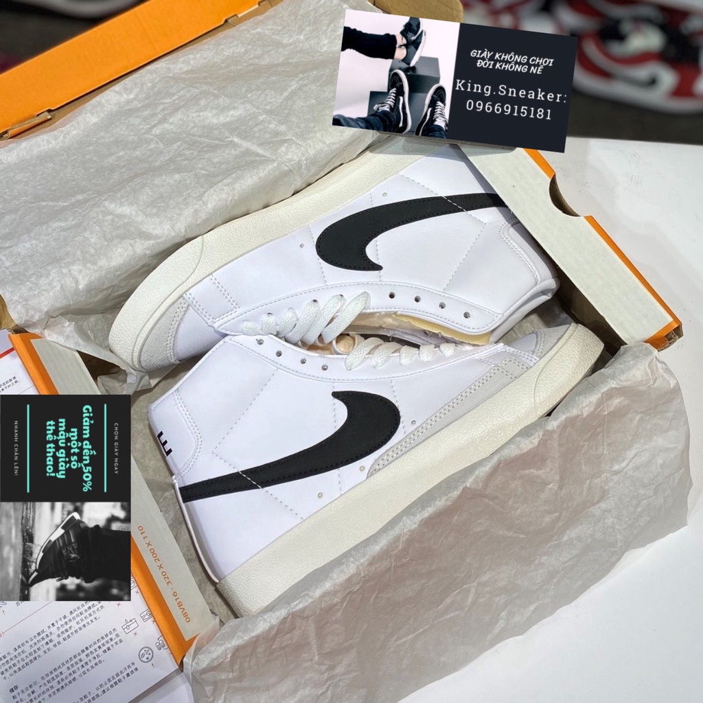 Giày Nike_Blazer Mid 77, chuẩn Sc trung full Bill tặng Box bảo vệ