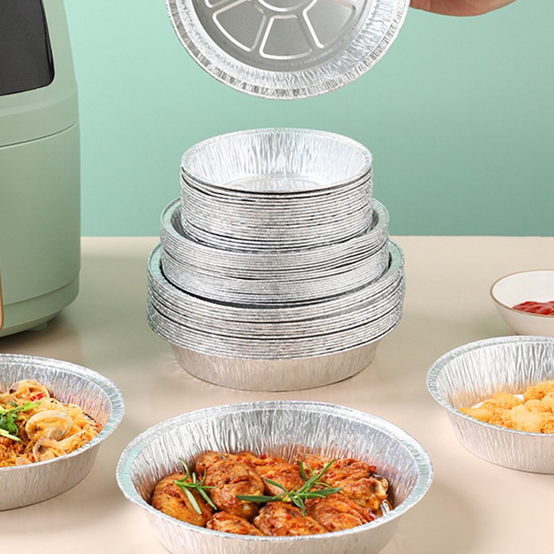 Bộ 10 Tấm Lót Lá Nhôm Chống Dính Chống Thấm Nước Chống Dầu Dùng Một Lần Cho Nồi Chiên Không Dầu