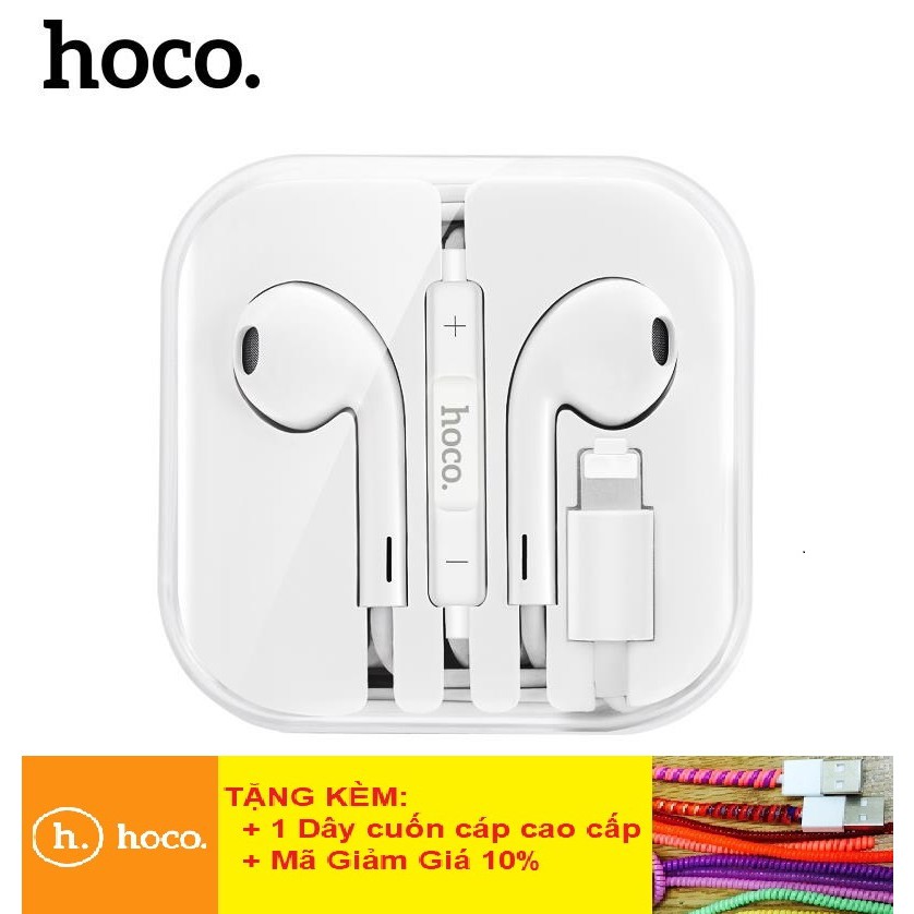 Tai Nghe Iphone Lightning 💎Có Mic Cần Bluetooth💎 Tai Nghe HOCO L7 PLUS/M1 Pro Chân Dẹt cho Iphone 7,8,X,XS,11,12