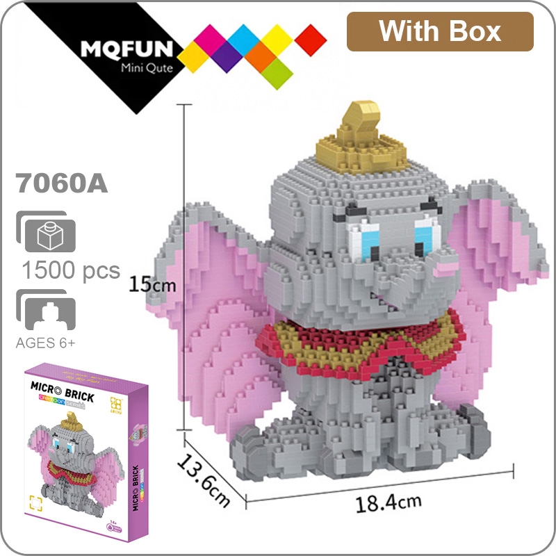 BOYU Anime Japanese Cartoon mini Block Big Deadpool Pikachu Dumbo Diamond Building Brick Action figures Educational Toy