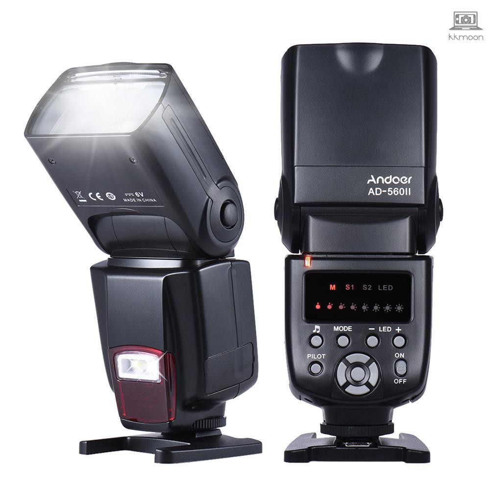 Đèn Flash Máy Ảnh Andoer Ad-560 Kèm Túi Đựng Cho Canon Nikon Olympus Pentax Dslr