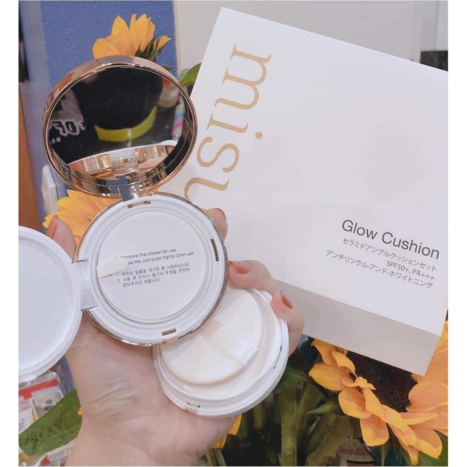 Phấn nước MISU GLOW CUSHION SPF 50 PA+ giúp da căng bóng hiệu quả - Bini.store.official