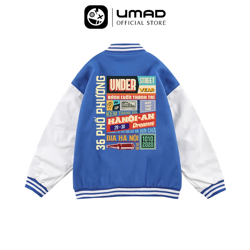 Áo khoác BOMBER Basic NỈ mẫu HÀ NỘI UNDER Unisex form rộng cực chất phong cách cá tính vải đẹp thoáng mát hot trend 2022