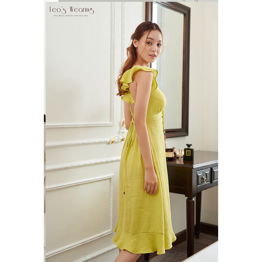 M14 – ĐẦM XÔ MUSLIN MÀU VÀNG NEON