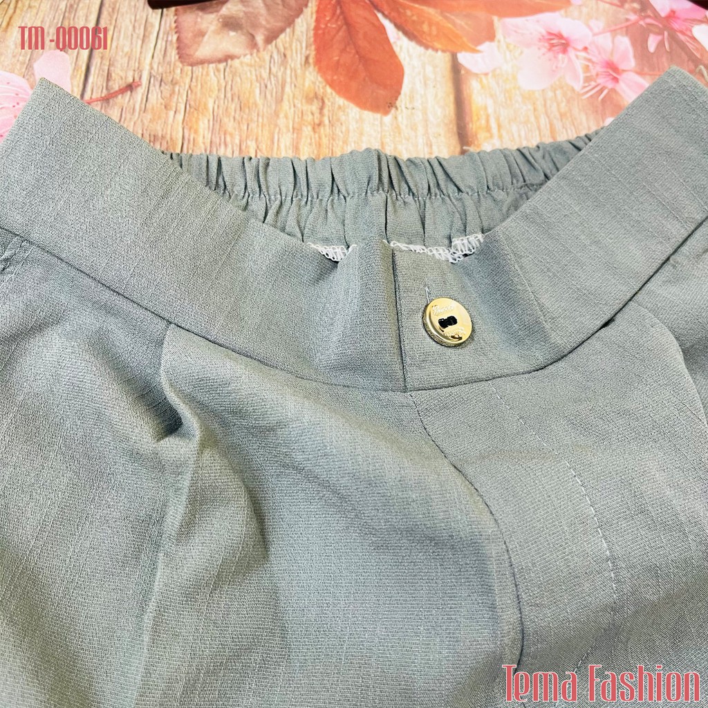 Quần đùi nữ MIA 1992 cao cấp - Quần short nữ vải đũi thời trang phong cách ống xuông trendy | BigBuy360 - bigbuy360.vn