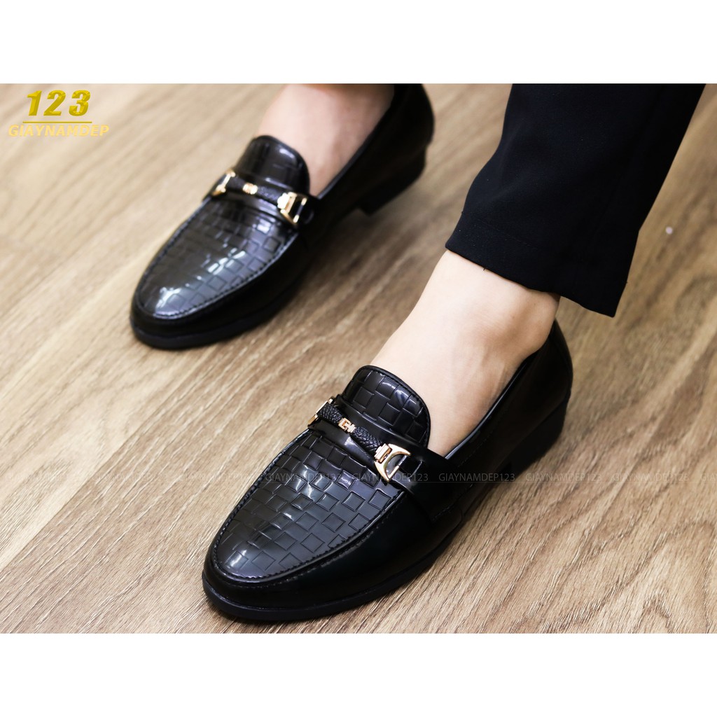 Giày Da nam xả kho giá gốc- giày lười nam-mã L157