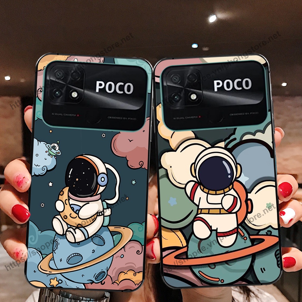 Ốp lưng Xiaomi Poco C40 vũ trụ phi hành gia cực hot siêu cute-rẻ-bền