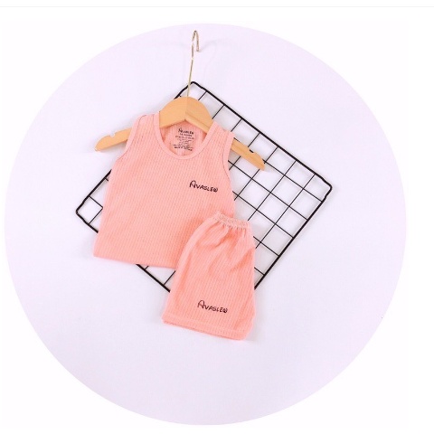 Bộ Ba Lỗ, Bộ Sát Nách Trơn Màu Cotton Mềm Mịn Thoáng Mát Chất Vải Sợi Tre Cho Các Bé 5-15Kg
