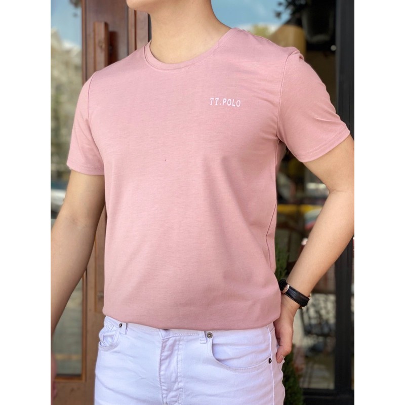 [Siêu Đẹp] Áo Thun Nam Polo Cổ Tròn Ngắn Tay Mát Co Dãn Tốt , Áo Phông Nam Trơn Nhiều Màu Quốc Dân 50-90kg | BigBuy360 - bigbuy360.vn